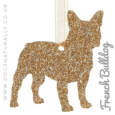 French Bulldog Glitter Decoration (Choose from 11 colours or Mix)